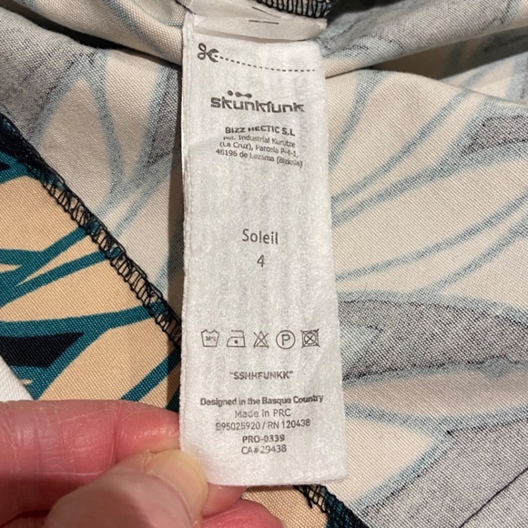 Skunkfunk Navy and Beige Patterned Mini Dress - Picture 13 of 14